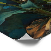 Calla lelies - bloemen digitale kunst poster (Hoek)