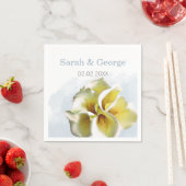 calla lelies Bruiloft gepersonaliseerde servetten (Insitu)