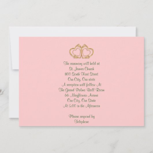 Calla lelies bruiloft uitnodiging elegant (Achterkant)