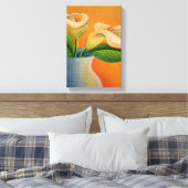 Calla Lelies canvas Afdruk (Insitu (Slaapkamer))