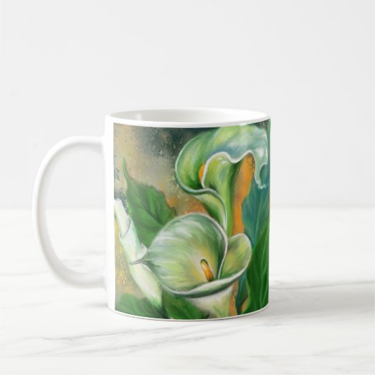 Calla Lelies Coffee Mok (Links)