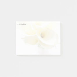 Calla lelies in vaas vervagen post-it® notes