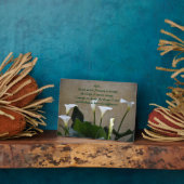 Calla lelies Inspirerend sereniteitsgebed Fotoplaat (Zijkant)