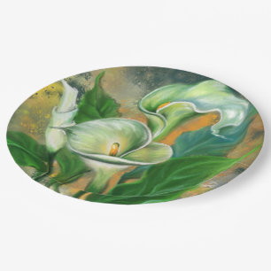 Calla Lelies Papier Borden Papieren Bordje