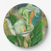 Calla Lelies Papier Borden Papieren Bordje (Voorkant)