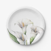 Calla lelies papieren bordje (Voorkant)