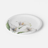 Calla lelies papieren bordje (Gekanteld)