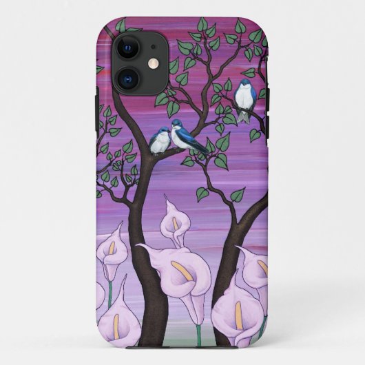 "Calla Lelies & Tree Swallows" iPhone 5 hoesje (Achterkant)