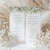 Calla Lelies Trouwprogramma Pastel Kleuren Kaart