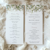 Calla Lelies Trouwprogramma Pastel Kleuren Kaart