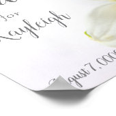 Calla lelies van bovenaf close-up poster (Hoek)