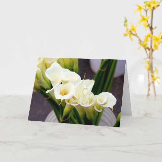 calla leliewenskaart kaart (Gele Bloem)