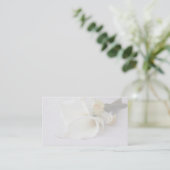 calla leugens met iris visitekaartje (Staand voorkant)