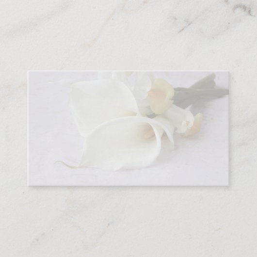 calla leugens met iris visitekaartje (Voorkant)