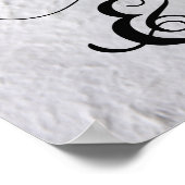 Calla-leugens met ruimte voor tekstbruiloft poster (Hoek)