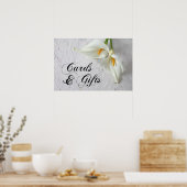 Calla-leugens met ruimte voor tekstbruiloft poster (Keuken)