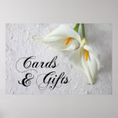 Calla-leugens met ruimte voor tekstbruiloft poster (Voorkant)