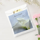 Calla-leugens op decoratieve achtergrond bedankzakje (Gezegeld)