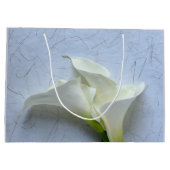 Calla-leugens op decoratieve achtergrond groot cadeauzakje (Achterkant)