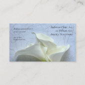Calla-leugens op decoratieve achtergrond visitekaartje (Voorkant)