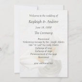 Calla leugens over getextureerde bruiloft op achte kaart (Voorkant)