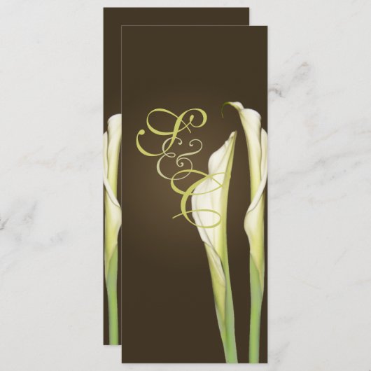 Calla leugens over uitnodigingen voor het koffiehu (Voorkant / Achterkant)