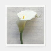 Calla lib op handschrift servet (Voorkant)