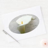 Calla lib op oud handschrift ovale sticker (Envelop)