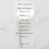 Calla lib op oud handschrift programmakaart (Voorkant)