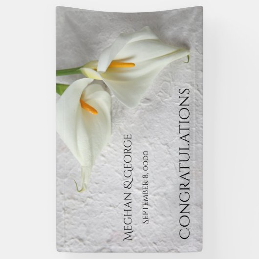 Calla-lijsten met ruimte voor tekst spandoek (Verticaal)