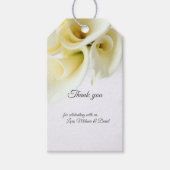 Calla-lijsten met tekstruimte cadeaulabel (Voorkant)