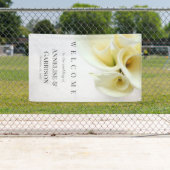 Calla-lijsten met tekstruimte spandoek (Insitu)