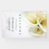 Calla-lijsten met tekstruimte spandoek (Horizontaal)