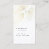 Calla-lijsten met tekstruimte visitekaartje (Achterkant)