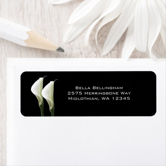 Calla Lilies Adresetiketten Etiket (Insitu)