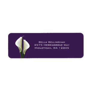 Calla Lilies Adresetiketten Etiket