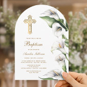 Calla Lilies Arch Baptism Kaart