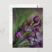 Calla Lilies Art Briefkaart (Voorkant / Achterkant)
