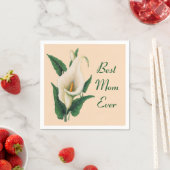 Calla Lilies Beste mama ooit Servet (Insitu)