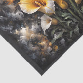 Calla lilies bloemen compositie #1 tissuepapier (Detail)