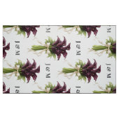 Calla Lilies Bloemstuk Bruiloftstof met Monogram Stof (Fat Quarter)