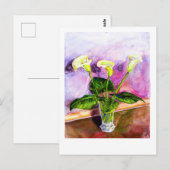 Calla Lilies Briefkaart (Voorkant / Achterkant)