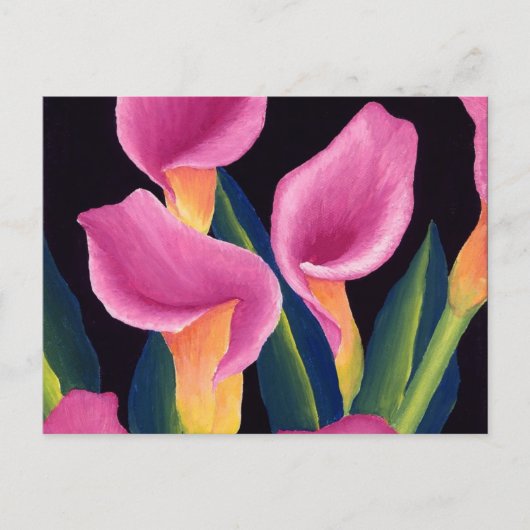 Calla lilies briefkaart (Voorkant)