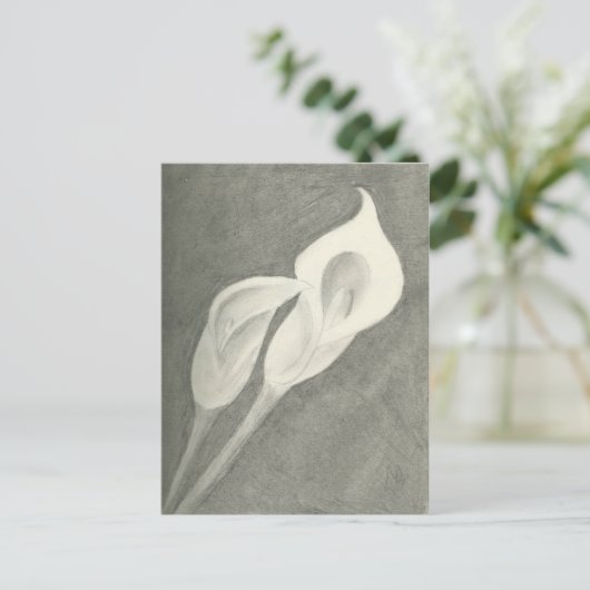 Calla Lilies Briefkaart (Staand voorkant)