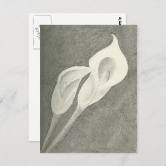 Calla Lilies Briefkaart (Voorkant / Achterkant)