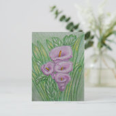 Calla lilies briefkaart (Staand voorkant)