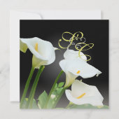 Calla lilies, bruiloft kaart (Voorkant)
