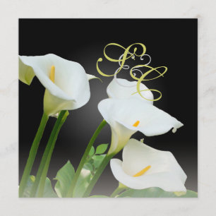 Calla lilies, bruiloft kaart