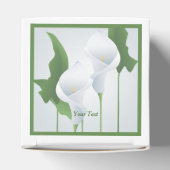 Calla Lilies Custom Party Favor Box Bedankdoosjes (Bovenkant)