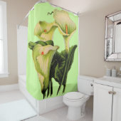 Calla lilies, druk douchegordijn (In situ)